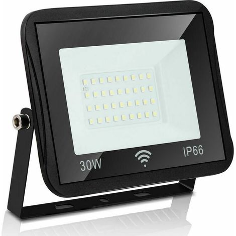 Projecteur LED avec détecteur de mouvement extérieur 30W, éclairage extérieur 3000K blanc chaud, projecteur 2550LM, étanche IP66, éclairage extérieur idéal pour l'extérieur arbre jardin garage maison (1/5)