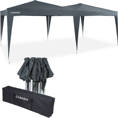 Pavillon 3x6m Faltpavillon Capri Pop-Up Partyzelt Gartenzelt Deuba Gartenlaube anthrazit (1/5)