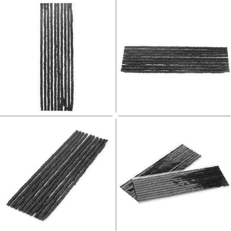 Bande de pneu 50pcs noir Tubeless pneu crevaison réparation joint bandes de caoutchouc voiture moto 2003.5mm auto coffret (1/4)