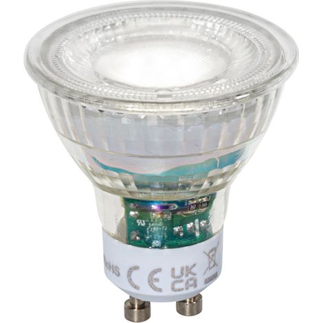 QAZQA GU10 50mm Dimmbare LED-Glühbirne Klar 2,5W 450 lm 6500K