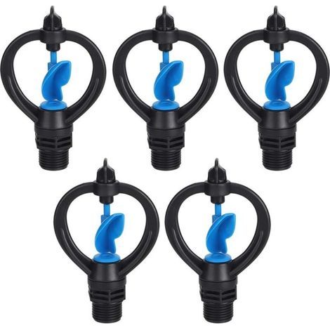 Lot de 5 arroseurs de jardin en plastique-