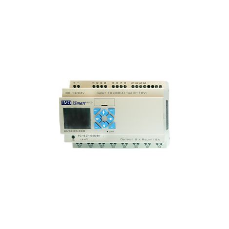 Automate iSmart V4 avec écran et touche 12-24 VDC 12 Di + 4 Ana (0-10V) 8 Rel (8