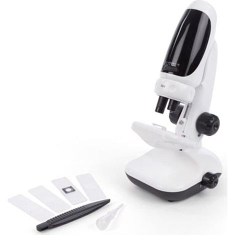 Velleman Microscope pour smartphone, 50 - 400x agrandissement, mise au point réglable, avec led réfléchissant, idéal pour recherche de plantes, minéraux, insectes et plus (1/5)