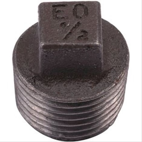 Bouchon fonte noire à visser - mâle 3/8'' (12/17)