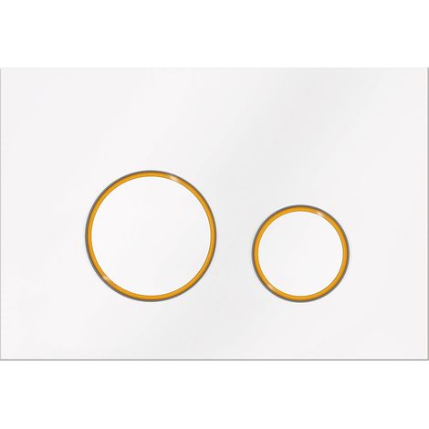 Bouton de chasse d'eau Kk-Pol M11 V3 blanc (1/5)