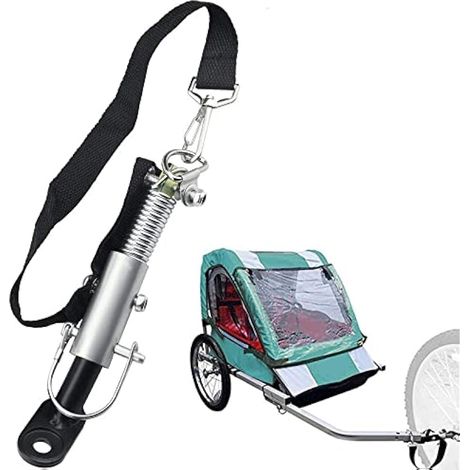 Attelage Remorque Velo Attache Remorque Veloconnecteur d'Attelage de Remorque de Vélo Remorque de Vélo Attelage en Acier Adaptateur Attache Remorque Vélo Coupleur d'Attelage Remorque de Vélo