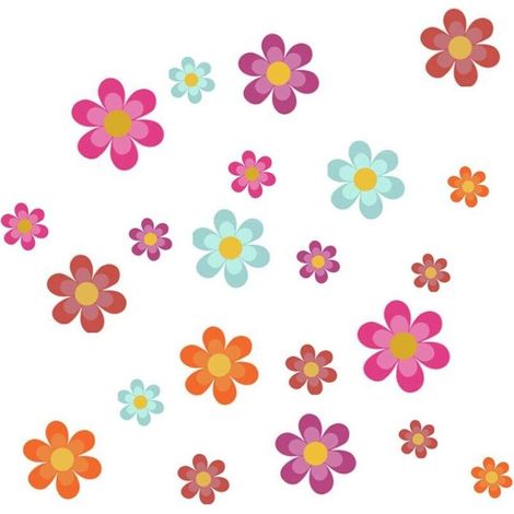 20 PCS Autocollant Antidérapant pour Baignoire étanche,Autocollant de Salle de Bain Baignoire Fleur de Réfrigérateur Sticker Fenêtre de Porte Décoration- (1/3)
