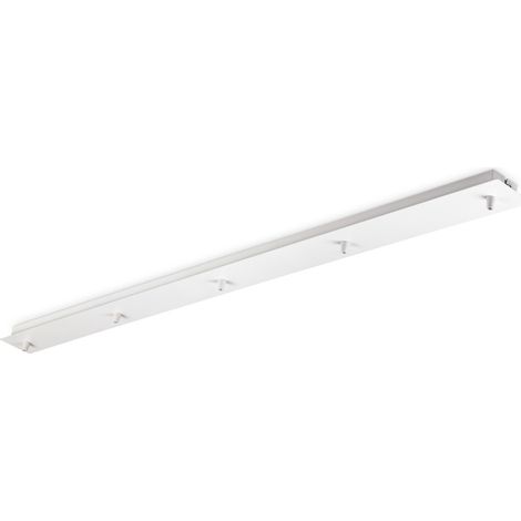 Rosone Lineare All In Metallo Bianco 5 Luci (1/2)