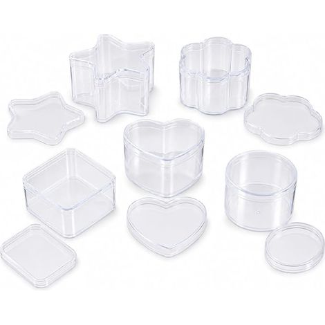 boîtes de rangement transparentes avec couvercle (1/5)