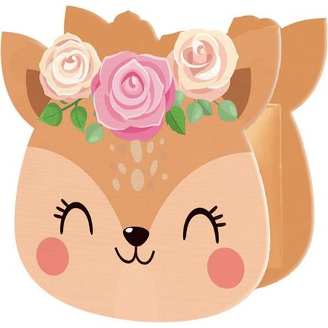 Tirelire biche avec couronne de roses (1/3)