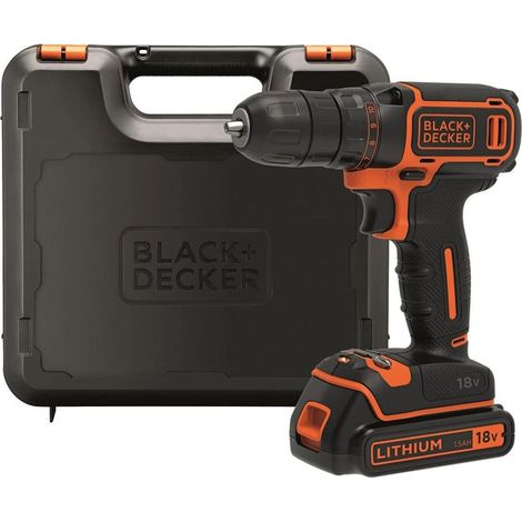 Trapano Avvitatore a Batteria 1.5 18 V e Valigetta Black Decker BDCDC18K-QW (1/5)