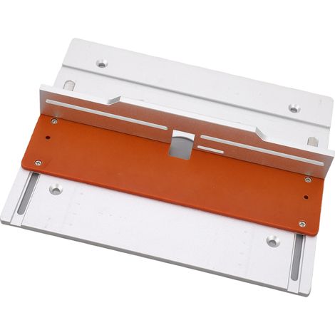 Plaque d'insertion pour table de défonceuse, en alliage d'aluminium, pour le fraisage du bois, plateau rabattable, système de levage pour le travail du bois, plaque de montage (1/5)