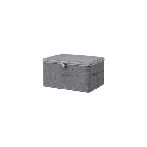 Scatola portaoggetti con serratura - 1 pezzo - Tessuto cationico - Serratura a combinazione - Per camera da letto e armadio - 30x20x14 cm (1/5)