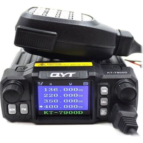 Mini Radio Mobile KT-7900D 25W Quatre Bandes 144/220/350/440MHz KT7900D ÉMetteur-RéCepteur UV ou avec Alimentation (1/4)