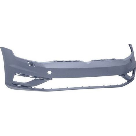 Pare-choc avant à peindre avec trous lave phares et support plaque Volkswagen Golf 7 phase 2 2017-2020