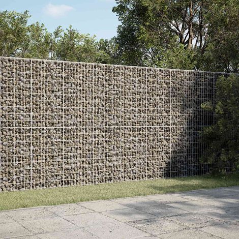 vidaXL Gabión con Alambre de 3,5 mm y Malla de 5x10 cm 200x50x200 cm (1/5)
