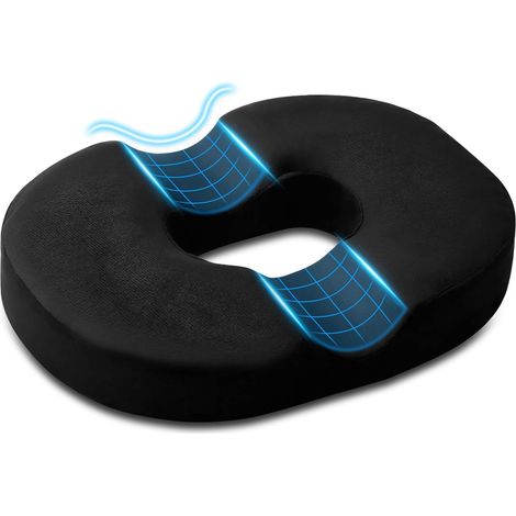 1 Coussin Orthopédique,Mousse Mémoire Forme,Housse Lavable,Antidérapant,Bureau Voiture Fauteuil Roulant (1/5)