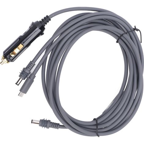 Ortviai Câble d'alimentation DC 3-en-1 10 piés (3 m), étanche IP67, 12-24 V, 18 AWG, pour antenne Starlink Mini, véhicules et bateaux (1/5)