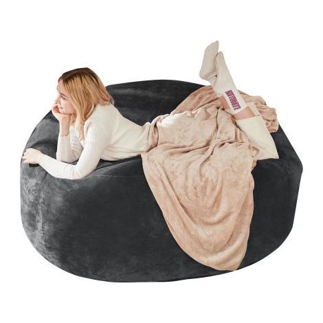 Pouf 1.5 m canapé adulte fauteuil lecture moelleux confortable chambre balcon (1/3)