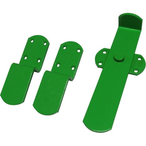 Heavy Duty Kick Over Latch - Green (Stable Door Kickover Catch Gate Lock)