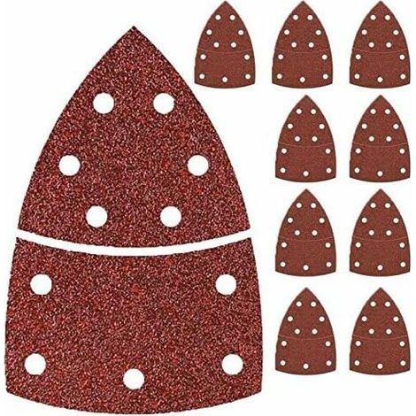 40PCS Feuilles abrasives ponceuse multiple Bosch PSM 160 A PSM 80 A Prio Ventaro Metabo FMS 200 Intec Skil Octo Détail Palm Sander Grain mélangé,DEBUNS (1/5)