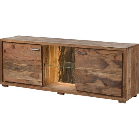 TV-Board Akazie 175x40x63 natur lackiert BARK 111