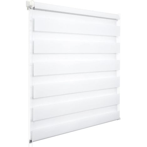 WOLTU 1 pièce Store Enrouleur, Double Fixation Rapide sans perçage, Store Isolant Thermique 70x130cm Blanc, DR5626ws05 (1/5)