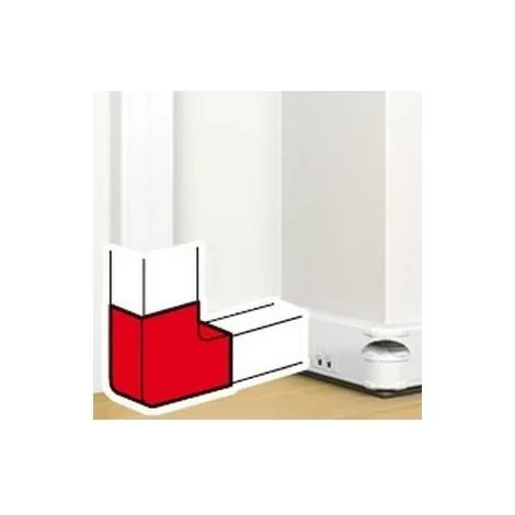 Legrand 075644 Ángulo plano 90° para canal de clipaje directo Mosaic 50x145mm