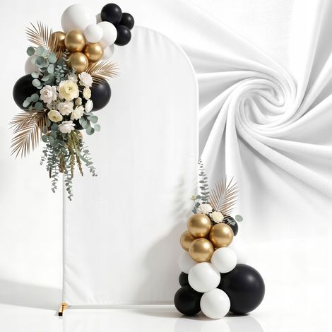 Funda para el soporte del marco PARA globos, tela blanca para pared PARA fotos 2x1M (1/5)