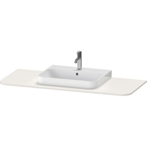 Console Duravit Happy D.2 Plus, 1300x550 mm, 1 découpe au centre,