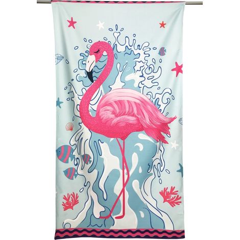 Flamingo Serviette de plage Grand format 90 x 170 cm