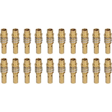 20Pcs Welding Torch Contact Tip Holder Gas Diffuser Nozzle for MIG MAG Guns Female Thread 15AK