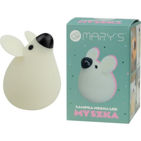 Lampada notte LED Topolino bianca dimmerabile Mary's MW20728 (1/5)