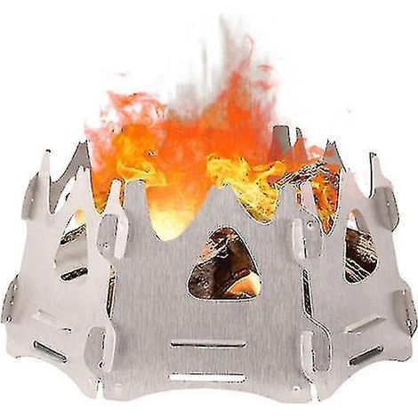 Réchaud de camping pliable et portable, idéal pour la randonnée et les pique-niques. (1/5)