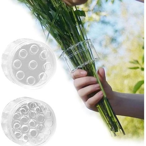 Lot de 2 supports de tiges Ikebana en spirale, supports de tiges à faire soi-même, outils pour créer des bouquets et former des bouquets. (1/5)