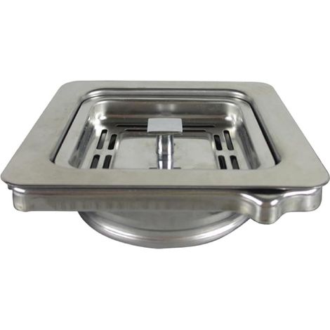 Adaptateur carré pour broyeur de déchets en inox et caoutchouc (1/5)