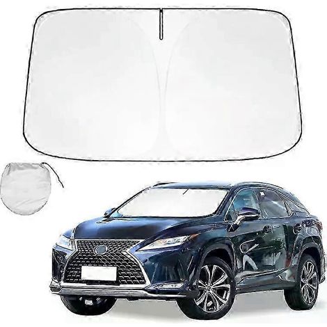 Pare-soleil de pare-brise pour Lexus RX 2016-2020 2021-2022 - Accessoires - Pare-soleil de vitre - Protection solaire pliable - Bloque les rayons UV (1/4)
