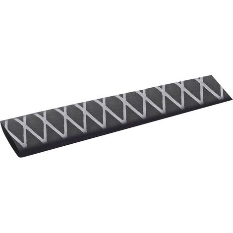 TRU COMPONENTS 1572155 Termoretraibile senza colla Nero 45 mm 22.50 mm Restringimento:2:1 1 m