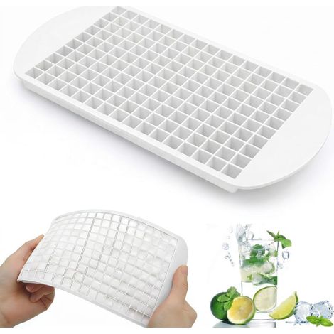 Beyamis Mini moule glaçons blanc - Silicone souple empilable whisky (1/5)