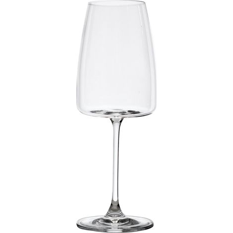 Zafferano Set 6 Calici per Spumante Collezione Altopiano in Vetro Sonoro Superiore Trasparente 42 cl - Design Elegante per Brindisi di Qualità (1/3)