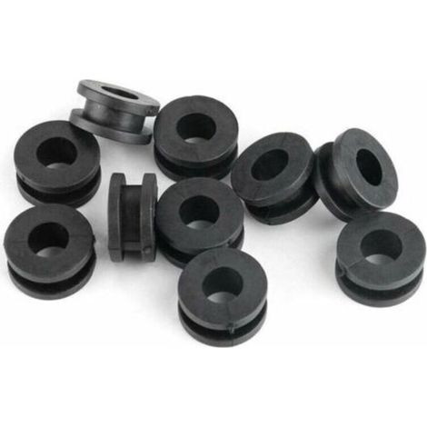 Arandelas de goma para motocicleta - Paquete de 10 arandelas de goma para motocicleta, calibre 8 mm (1/4)