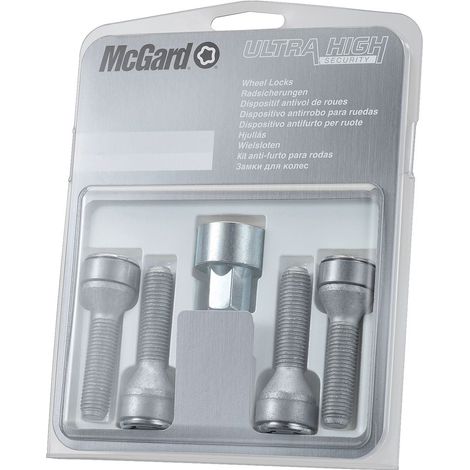4 VIS ANTIVOL SL MCGARD M12X1.25/ 60°/ LONG. 37MM/ Ø19MM
