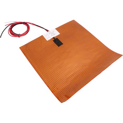 Film chauffant adhésif puissant pour imprimante 3D, 300 x 300 mm, 24 V, 250 W, chauffe rapide et performante (1/5)