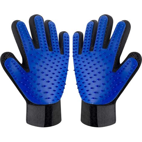 Gants de toilettage pour chiens et chats, brosses de massage pour l'épilation et accessoires pour lapins et rongeurs. (1/5)