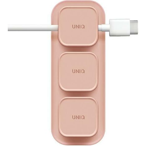 Organizador de cables magnético Uniq Pod Mag rosa (1/5)