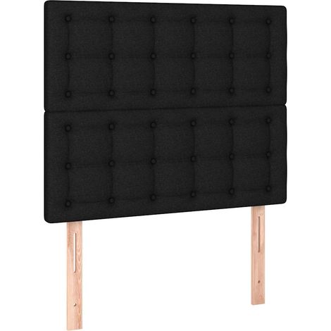 Maison Exclusive - Cabecero de cama negro 100x5x118/128 cm Tela (1/5)