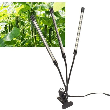 Lampe de croissance de plantes à LED 10 niveaux à intensité variable avec minuterie pour plantes d'intérieur et fleurs en croissance, alimentée par USB,DUBUNS (1/4)