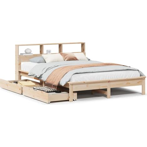 Maison Exclusive - Letto Libreria senza Materasso 135x190 cm in Legno di Pino