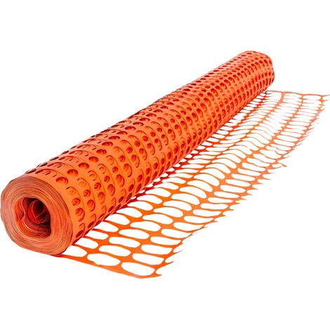 Fortunato rete in pvc per recinzione arancione 1.2x50 m (1/5)