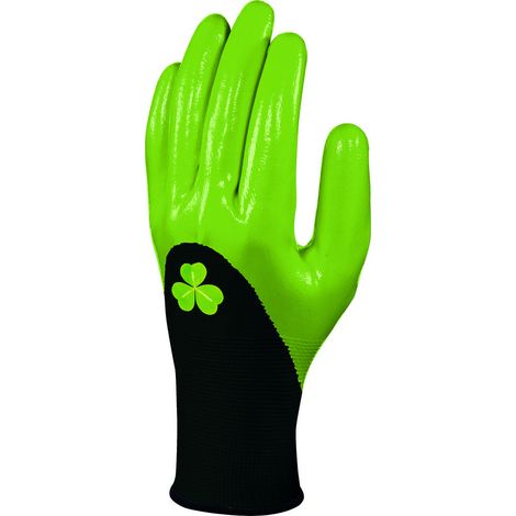 Guanti Speciali Raccolta Tricot Rivestiti Verdi su Cartone - Delta Plus